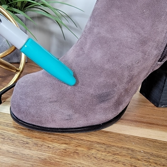 Jeffrey Campbell Hanger Suede Ankle Boots Chunky Heel Size 9 - Picture 13 of 17